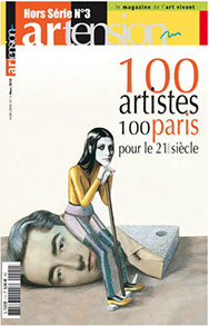 article dans le magazine artension hors série 100 artistes 100 paris